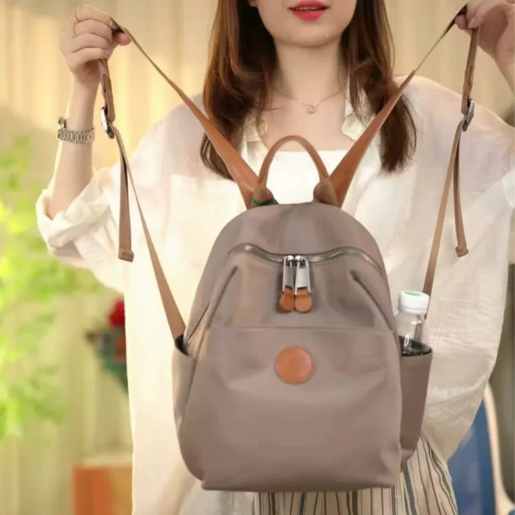 2025 New Hot Women's Backpacks Designer High Quality Soft Nylon Simple Fashion Bag(Black) - Image 2