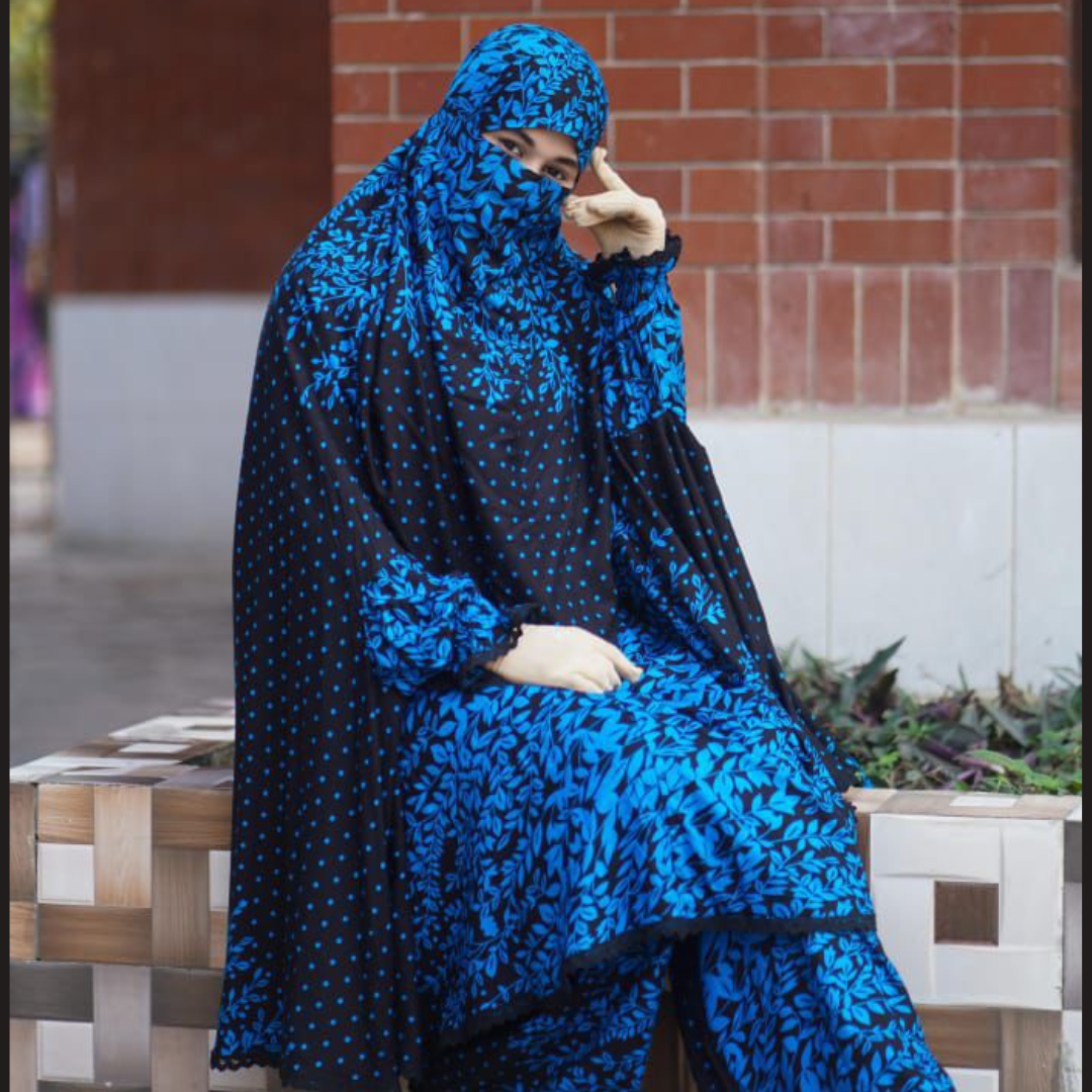 Elegant Palazzo long Khimar Set - Image 2