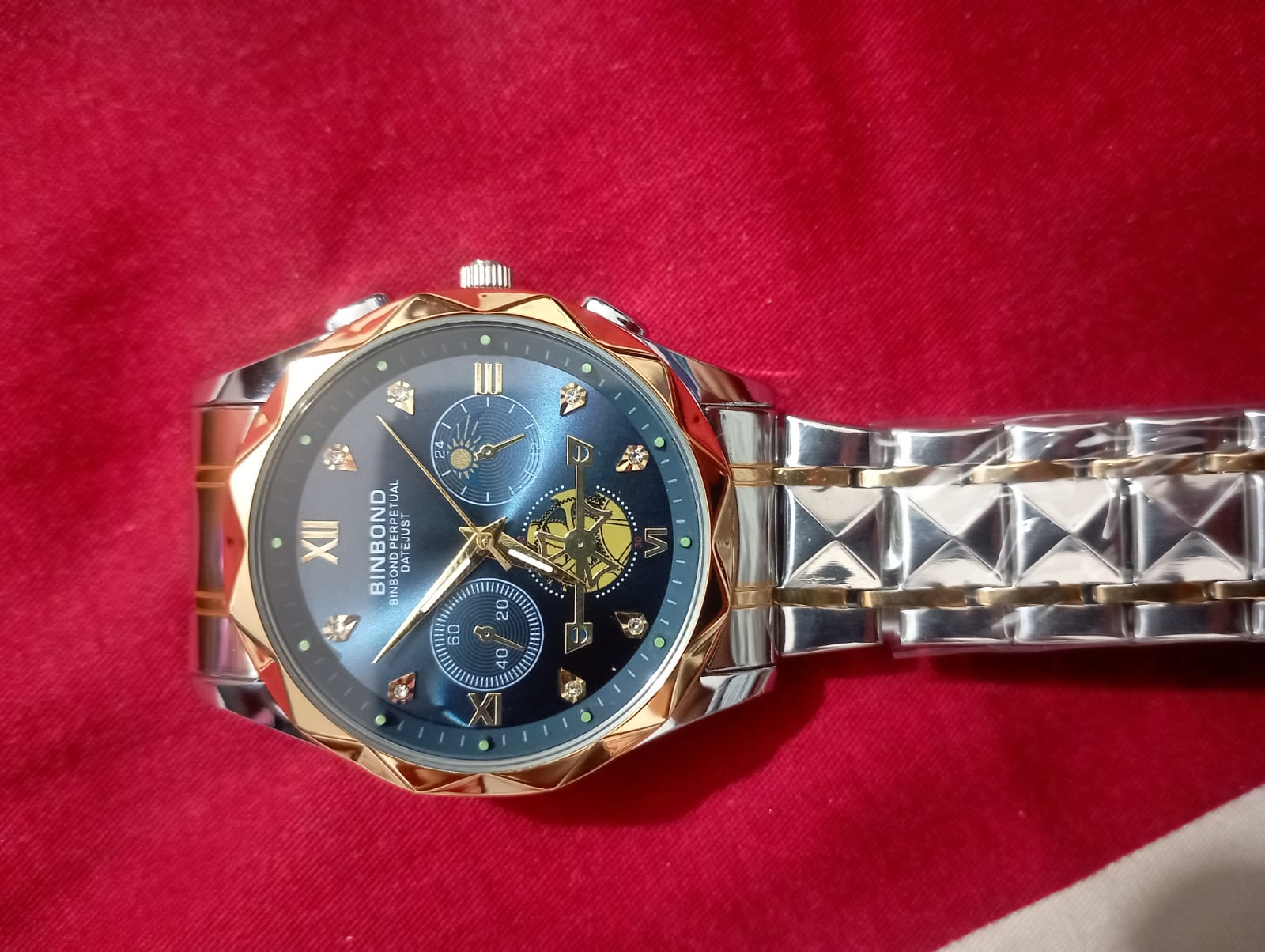 BINBOND B1236 Brand Fashion Tourbillon Dial Quartz Watches Men’s Luxury Stainless Steel - Image 3
