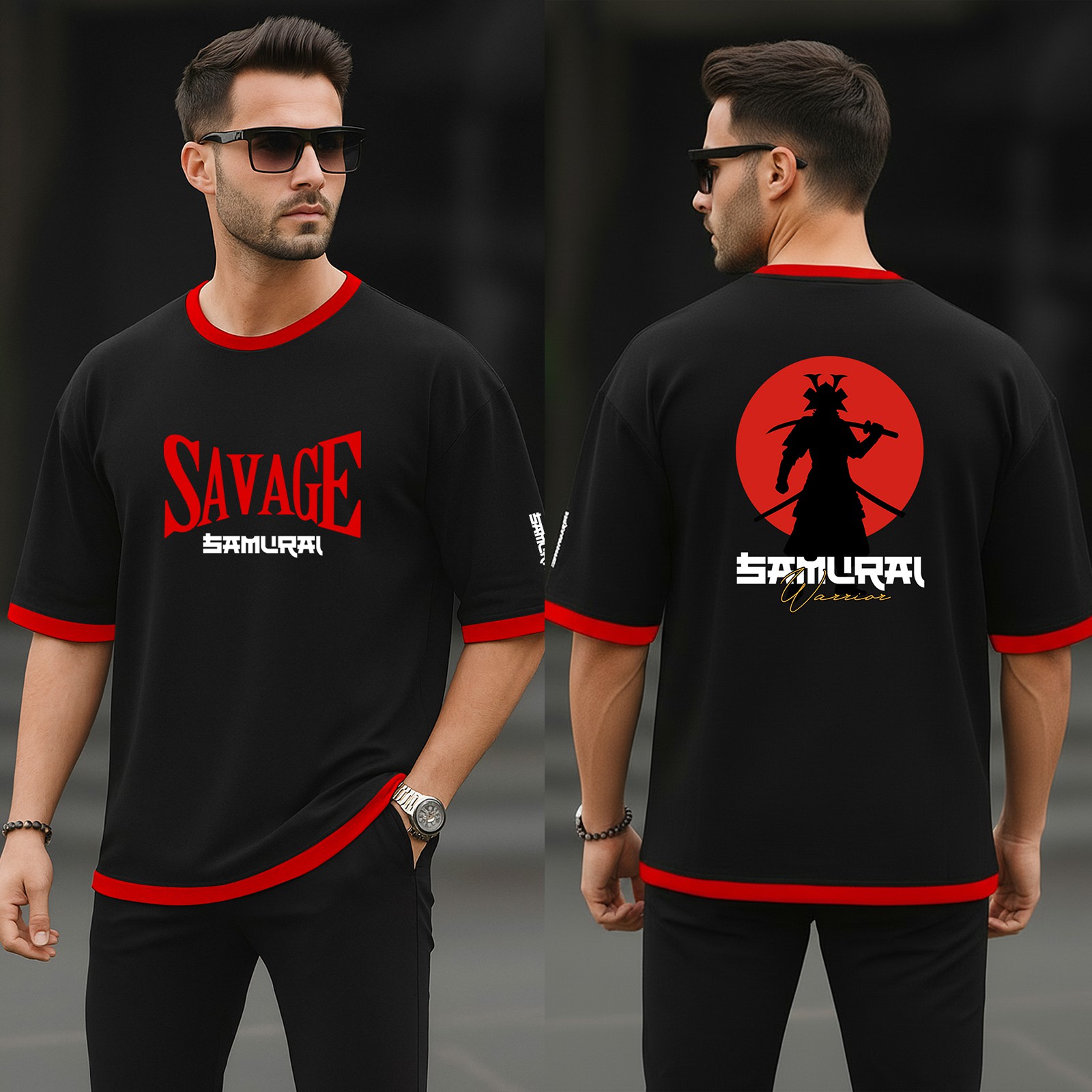 Premium Streetwear Drop Shoulder T-shirt for Men - Image 3