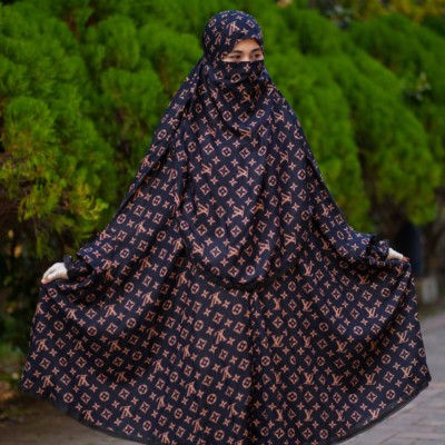Elegant Palazzo long Khimar Set - Image 3