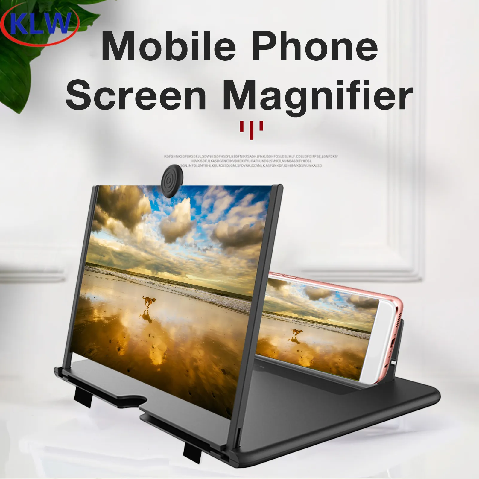 Mobile Phone Video Amplifier 3D for screen zoom magnifier